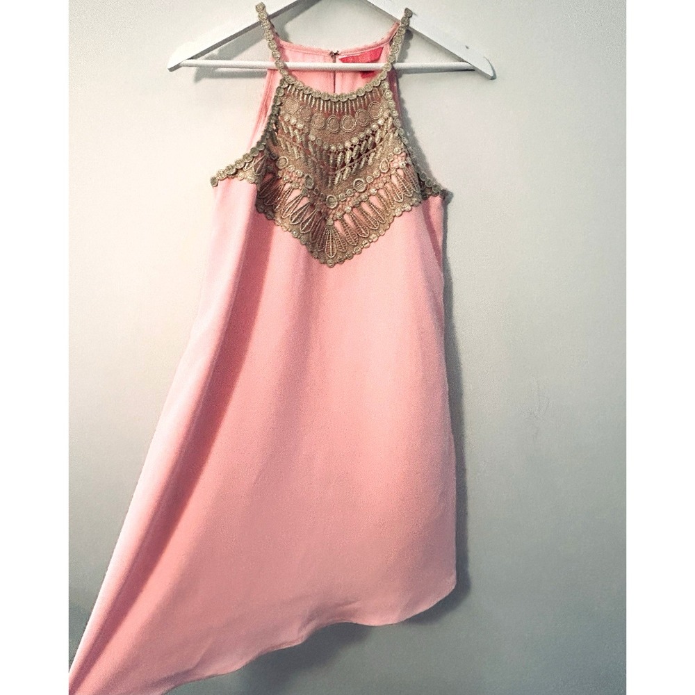 NWT $178 Lilly Pulitzer Dress Sz2 Pearl Soft Shift Coral Reef Metallic Cocktail